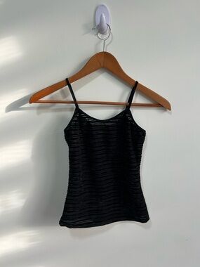 VINTAGE Hannah Velvet and Mesh Tank Top